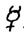 ['female' symbol with horns
on top]
